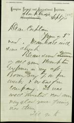 Armstrong Sends Pratt Expense Information Armstrong Sends Pratt Expense Information, 1878