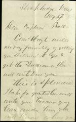 Armstrong Informs Pratt That Recruitment Can Begin, 1878 [Version 2]