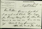 Armstrong Sends Pratt Memo on Student Capacity Armstrong Sends Pratt Memo on Student Capacity, 1879