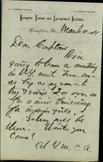 Armstrong Invites Pratt to Fundraising Event Armstrong Invites Pratt to Fundraising Event, 1881