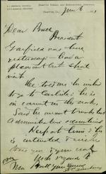 Armstrong Discusses Garfield Visit with Pratt Armstrong Discusses Garfield Visit with Pratt, 1881
