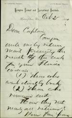 Armstrong Requests Information on Ft. Marion Prisoners from Pratt Armstrong Requests Information on Ft. Marion Prisoners from Pratt, 1880