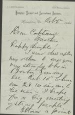 Armstrong Urges Pratt to Attend Meeting in Boston Armstrong Urges Pratt to Attend Meeting in Boston, 1882