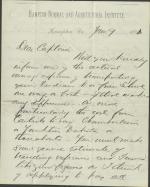 Armstrong Requests Travel Expense Estimates from Pratt, 1883