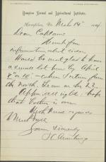 Armstrong Orders Cider from Pratt Armstrong Orders Cider from Pratt, 1884