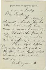 Armstrong Discusses Affairs Committee with Pratt Armstrong Discusses Affairs Committee with Pratt, 1883