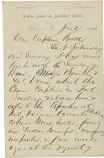 Armstrong Discusses Crow Prisoners with Pratt Armstrong Discusses Crow Prisoners with Pratt, 1888