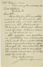Bjornsson Sends Pratt Biography by Johannsdottir Bjornsson Sends Pratt Biography by Johannsdottir, 1901