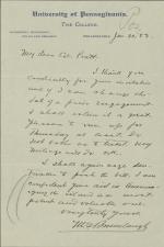 Brumbaugh Acknowledges Pratt's Invitation to Visit Carlisle, 1903