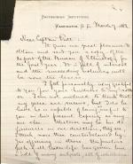 Baird Thanks Pratt for Hiring His Brother Baird Thanks Pratt for Hiring His Brother, 1882