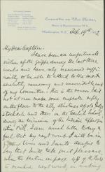 Beltzhoover Discusses Indian Appropriations Bill with Pratt Beltzhoover Discusses Indian Appropriations Bill with Pratt, 1892