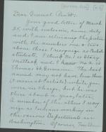 Bourassa Provides Pratt with Updates on Former Students, c. 1905