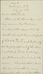 Bourke Discusses Chiricahua Prisoners Desire to Attend Carlisle, 1886