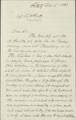 Brunot Shares Plans for Pratt's Visit to Pittsburgh, 1883
