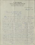 Buck Discusses Agent Issues in Browning, Montana, with Pratt Buck Discusses Agent Issues in Browning, Montana, with Pratt, 1914-1915