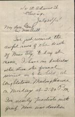 Burgess Informs Pratt of Death of Ely, 1914