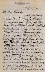 Letter from Richard H. Pratt to Cornelius R. Agnew, October 21, 1886
