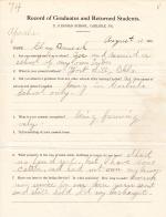 Clay Domieah (Dom-ie-ah) Student File