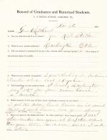 U.S. Grant (Grant Lefthand) Student File