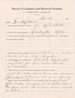 U.S. Grant (Grant Lefthand) Student File