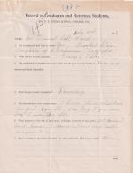 Ernest Left Hand Student File