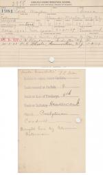 Edith Maybee Student File