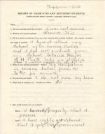 George Carefell Student File