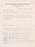 Otto Wells Student File