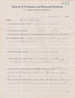 Silas Childers Student File
