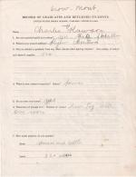 Charles Clawson Student File