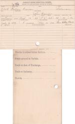William Carver Student File