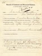 Sarah Ninham Student File Sarah Ninham Student File