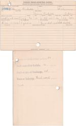Homer Ricketts Student File
