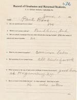 Paul Bero Student File Paul Bero Student File