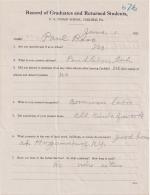 Paul Bero Student File