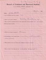 John Chubb (Kata hanoran) Student File
