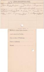 Frank Deerfoot Student File