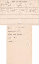 Peter Deerfoot Student File