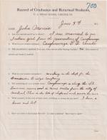 John Morris Student File