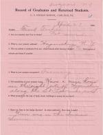 Frank Tarbell Student File