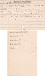 John Thomas Mohawk (Mah-tah-tah-ma) Student File