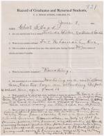 Charles Hood Student File