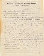 John Cornelius Student File John Cornelius Student File