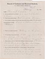 Thomas Cornelius Student File