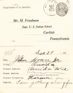 John House Student File