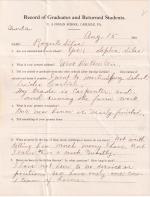 Roger Silas Student File