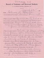 Gilmore George Student File