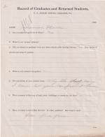 Jeremiah Homer Student File