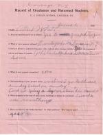 Albert White Student File