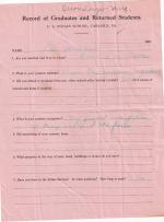 John Williams Student File